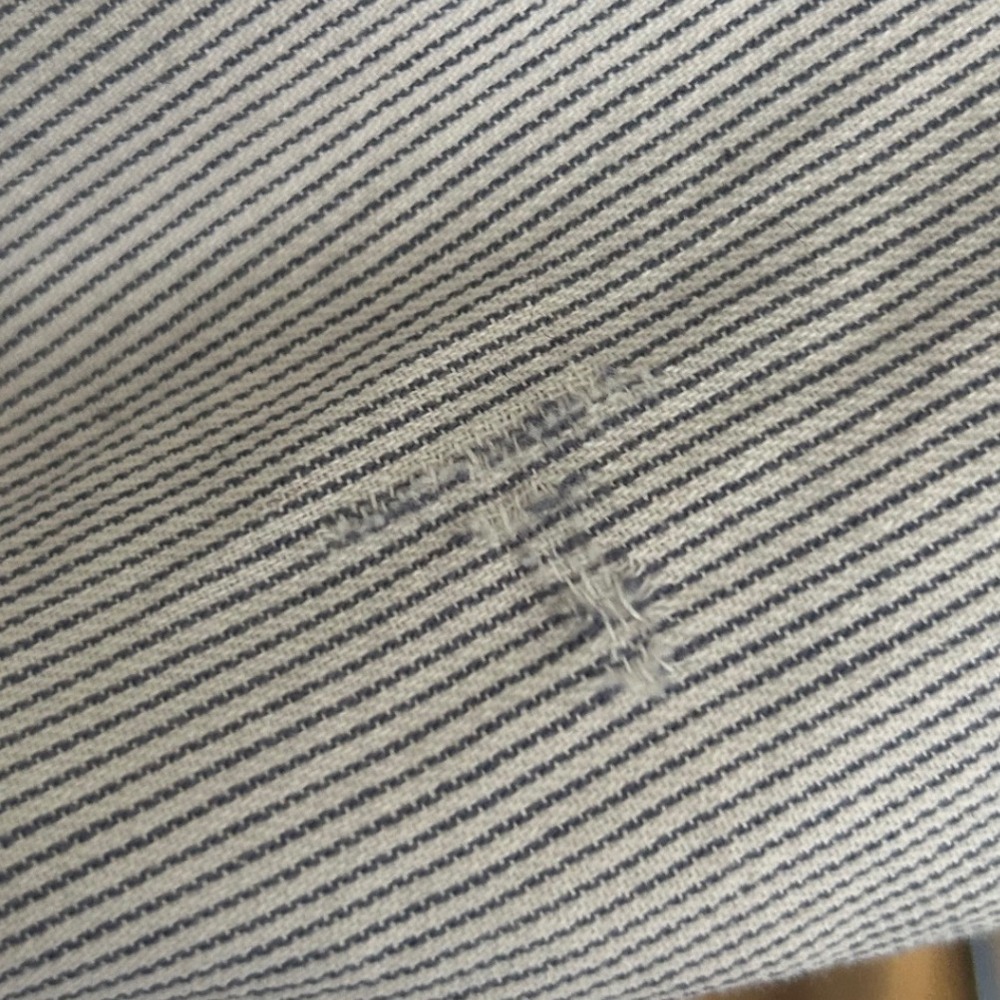 Free People Patchwork Distressed Striped Long Sle… - image 7